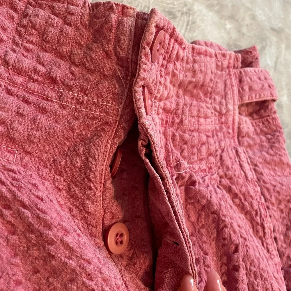Free‎ People Pink Textured High Waisted Pants